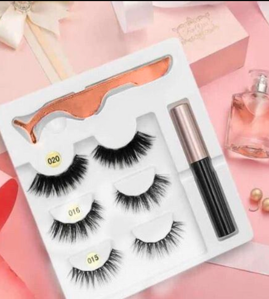Pestañas Magnéticas Reutilizables WavyLuxe (Pack 3)